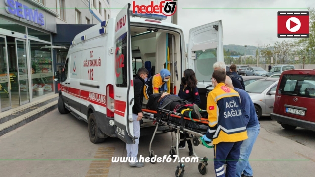 Merdivenlerden düştü ... Hastaneye kaldırıldı...