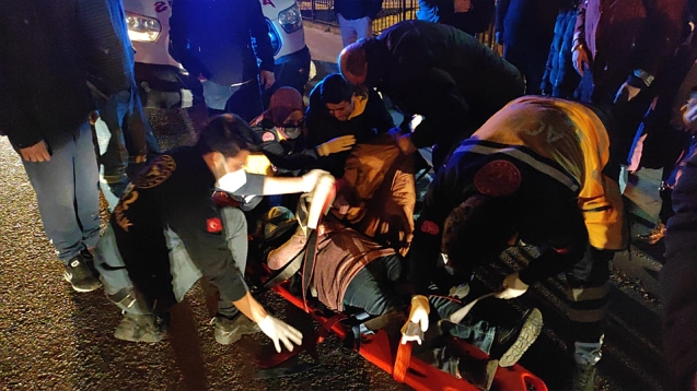 Yolun karşısına geçmek istemişti... Motosiklet çarptı...