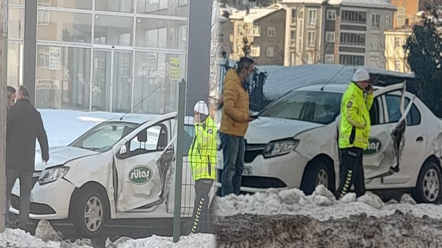 Trafik kazasında bir kişi yaralandı.
