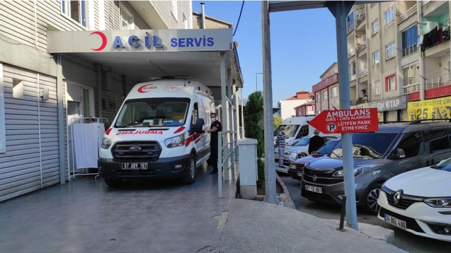 İş kazasında bir işçi yaralandı. 