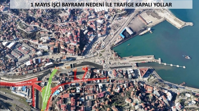 1 Mayıs İşçi ve Emekçiler Bayramında kapanacak yollar...