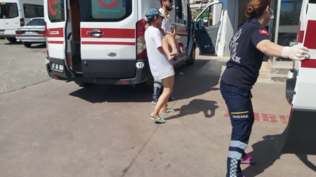 Arı sokması sonucu hastanelik oldu...
