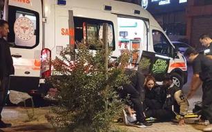 Yine motosiklet yine kaza... Otomobille çarpıştı...