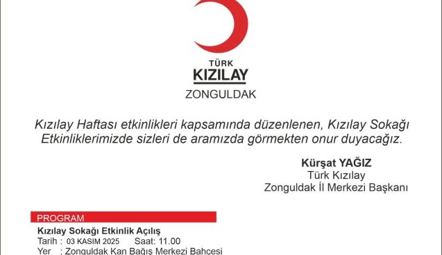 Kızılay haftası etkinliklerle kutlanacak...