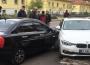 Sürücülerinin kontrolünden çıkan otomobiller çarpıştı