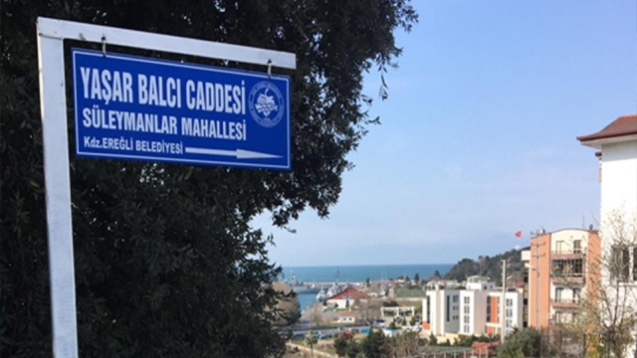 Balcı'nın ismi evinin bulunduğu caddede yaşayacak...