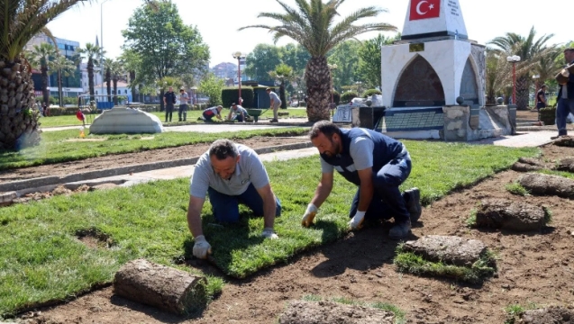 Sahil ve plajda çalışmalar devam ediyor...