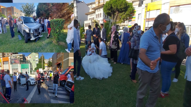Nikahtan çıktı, kalabalığın arasına daldı...1 ağır yaralı...