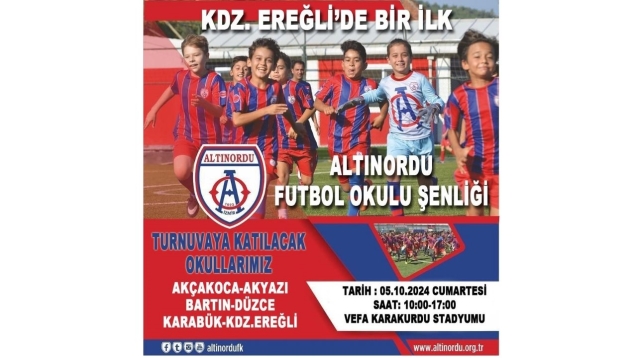 Kdz. Ereğli'de bir ilk... Futbol şenliği düzenleniyor...