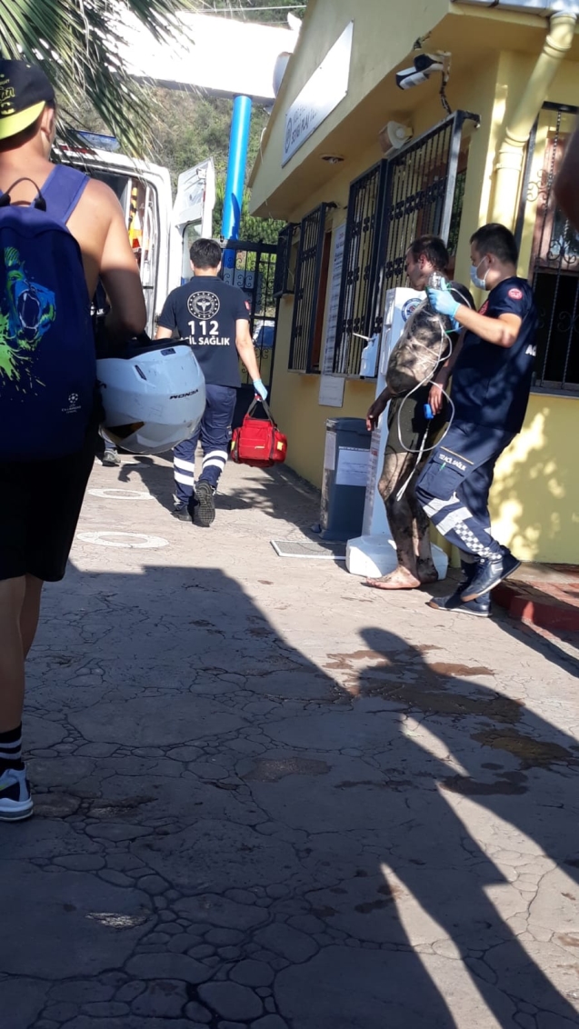 BOĞULMA TEHLIKESI GECİRDİ...
