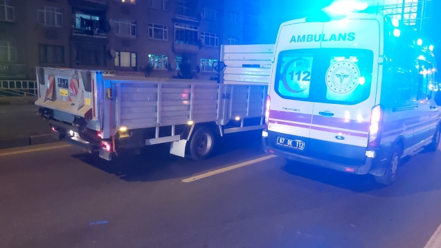 Kediye çarpmamak için frene bastı...