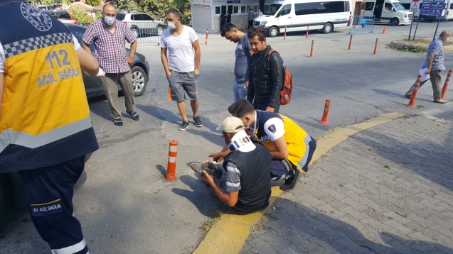 ESKİ TERMİNALDE KAZA: 1 YARALI