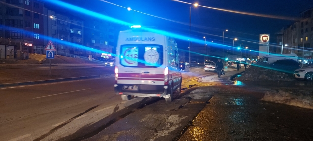Trafik kazası,1 yaralı....