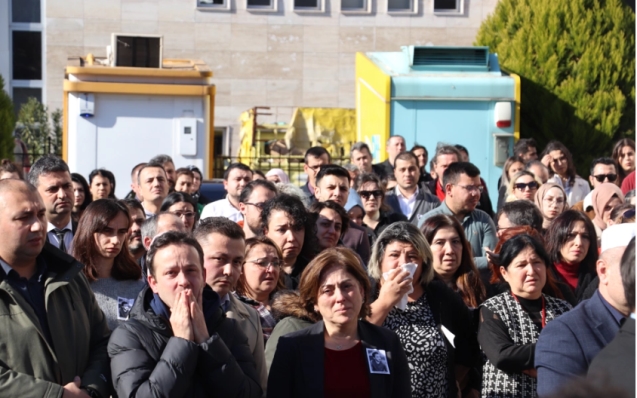 Savcılık katibi için adliyede tören düzenlendi...