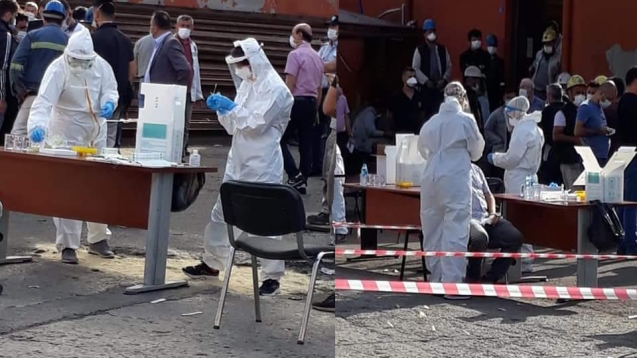 TTK işçilerine Corona Virüs testi...