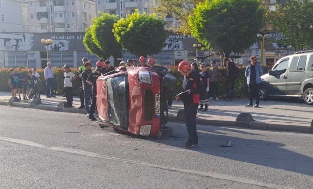 Akaryakıt lastiğe sızınca olanlar oldu…