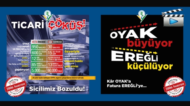 OYAK ÖNCESİ EREĞLİ, OYAK SONRASI EREĞLİ...