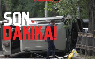 Trafik kazasında iki kişi yaralandı.