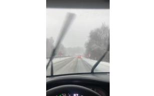 Zonguldak–Ereğli karayolunu beyaza bürüdü...