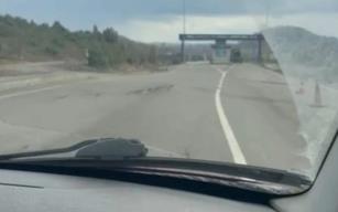 Organize sanayi yolunda göçük...