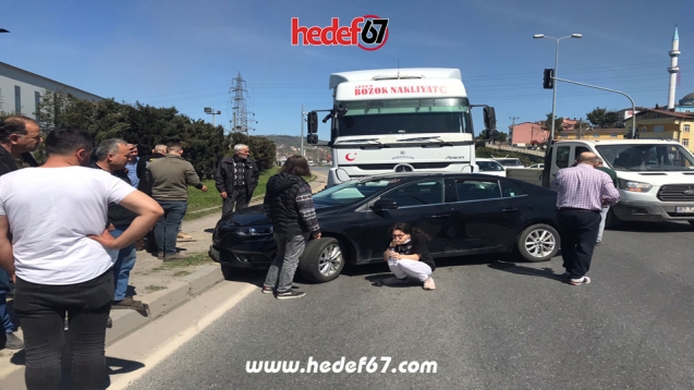 Otomobil ile TIR çarpıştı...