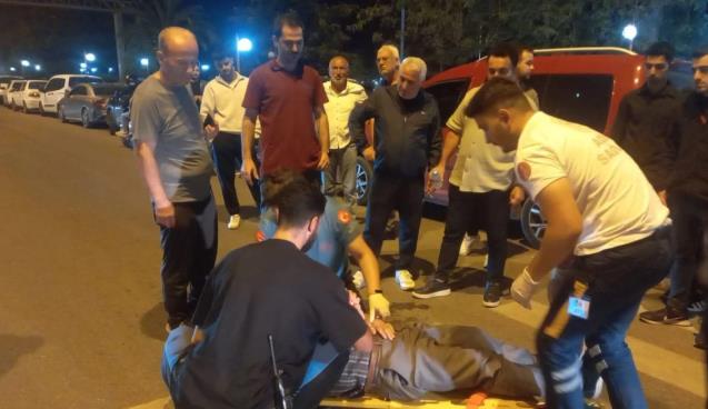 Sahil bandında kaza... Yayaya çarptı...