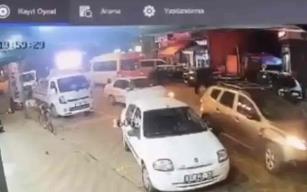 Fren yerine gaza bastı… Markete daldı…