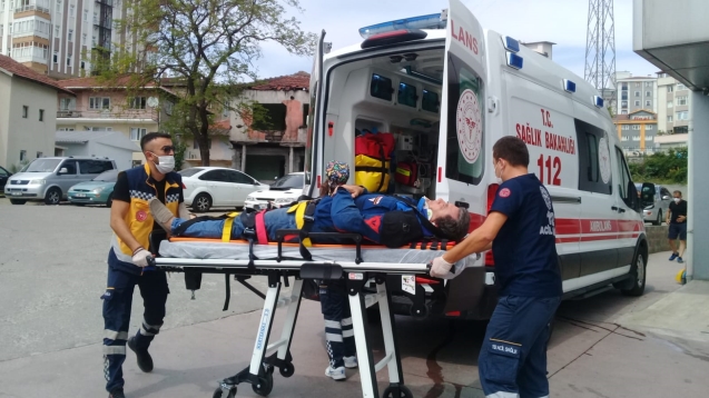 28 yaşındaki genç  boğulma tehlikesi atlattı...