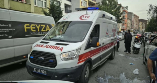 Yaşlı adama motosiklet çarptı…