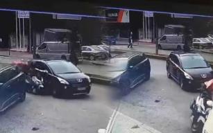 Feci kaza kameralara böyle yansıdı...