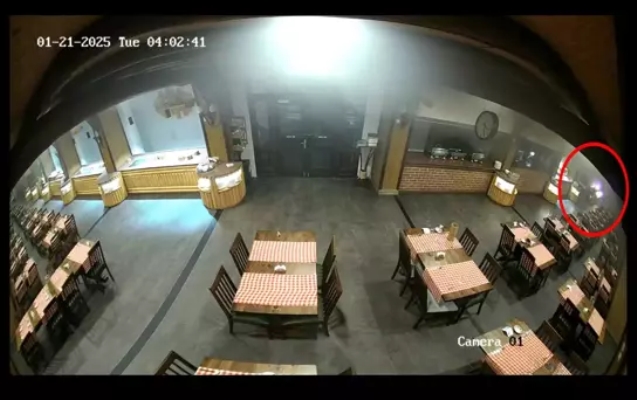 Otel faciasının güvenlik görüntüleri ortaya çıktı...