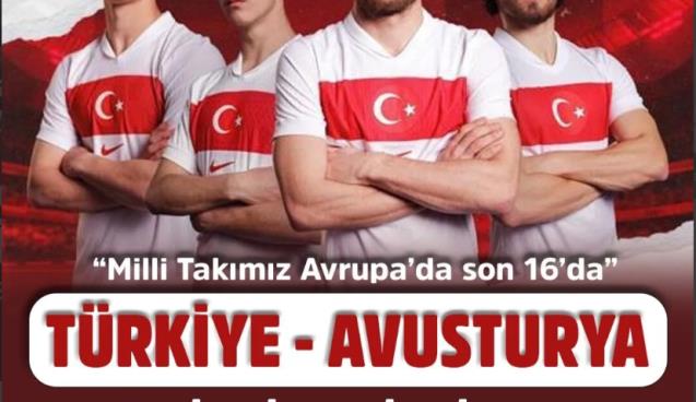 Türkiye Avusturya maçı dev ekranda izlenecek...