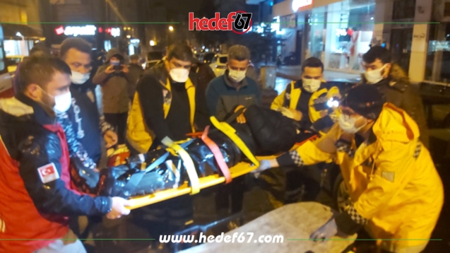Motosiklet ile otomobil çarpıştı… 1 yaralı…