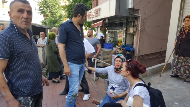 Hamile eşinin gözünün önünde dövdüler!...