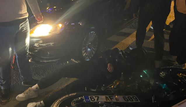 Trafik kazasında yolcu ve sürücü yaralandı...