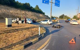 Yaralı sürcü hastaneye kaldırıldı...