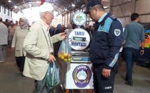 PAZARYERİNDE "TARTI KONTROL NOKTASI" KURULDU...