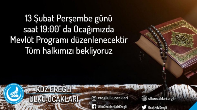 ÜLKÜ OCAKLARINDAN ŞEHİTLERİMİZE MEVLİT...