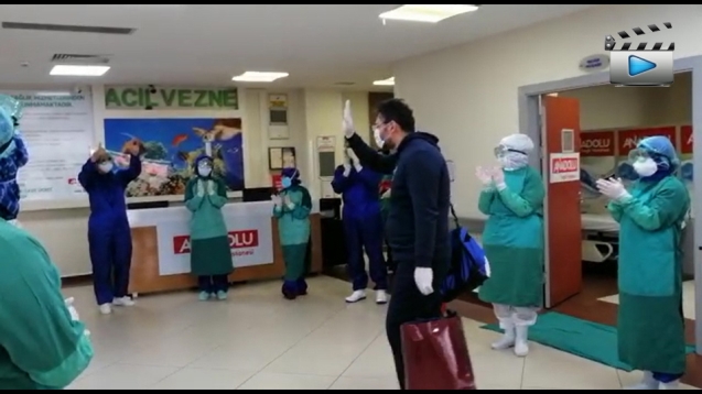 ALKIŞLARLA TABURCU EDİLDİ...