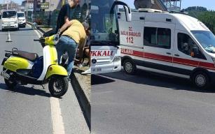Motosikleti devirdi…1 kişi yaralandı...