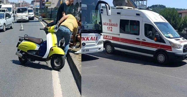 Motosikleti devirdi…1 kişi yaralandı...