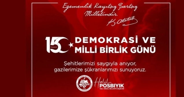 Posbıyık, Egemenlik kayıtsız şartsız MİLLETİNDİR...