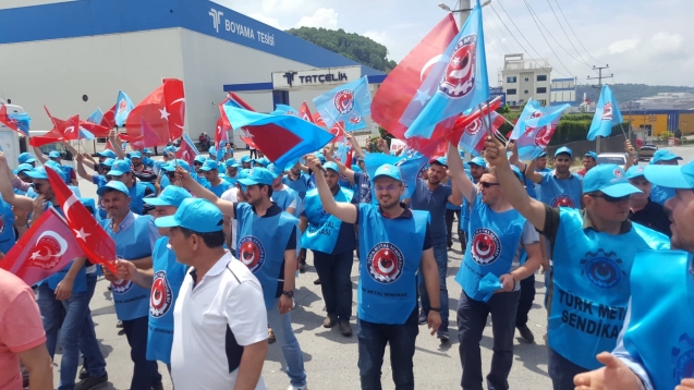 TAT Metal işçisi grevde