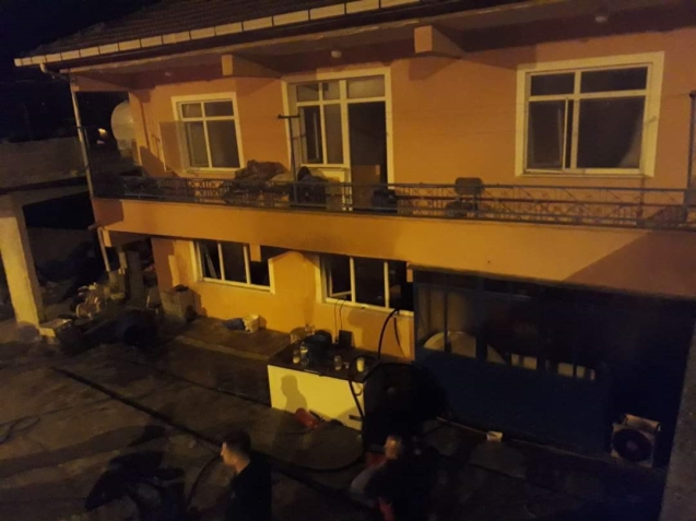 Ömerli köyünde yangın...