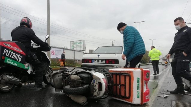 Trafik kazası... 1 yaralı...