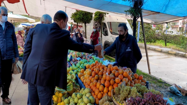 Demirtaş dezenfektan dağıttı…