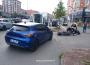 Motosiklet ile otomobil çarpıştı... 1 yaralı...