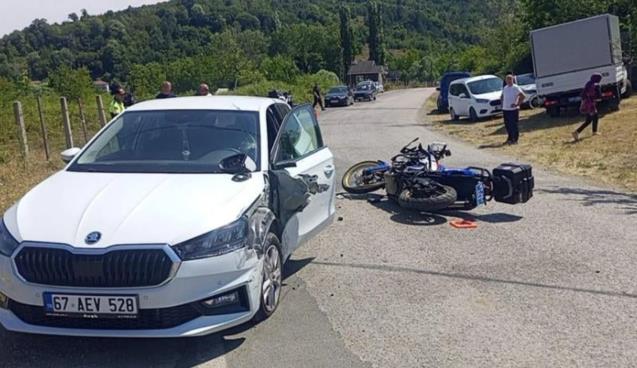 Asayiş timi otomobile çarptı...