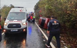 Trafik kazasında 3 kişi yaralandı...