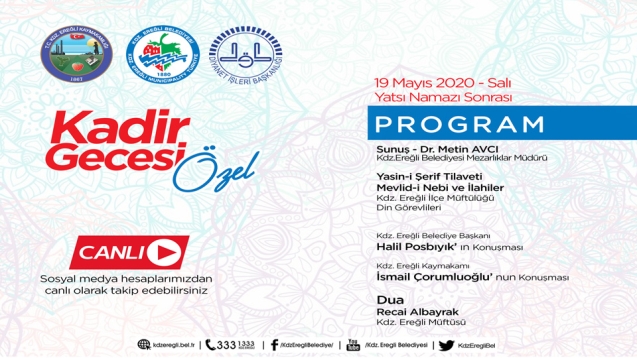 KDZ. EREĞLİ BELEDİYESİ’NDEN 19 MAYIS’A ÖZEL PROGRAM